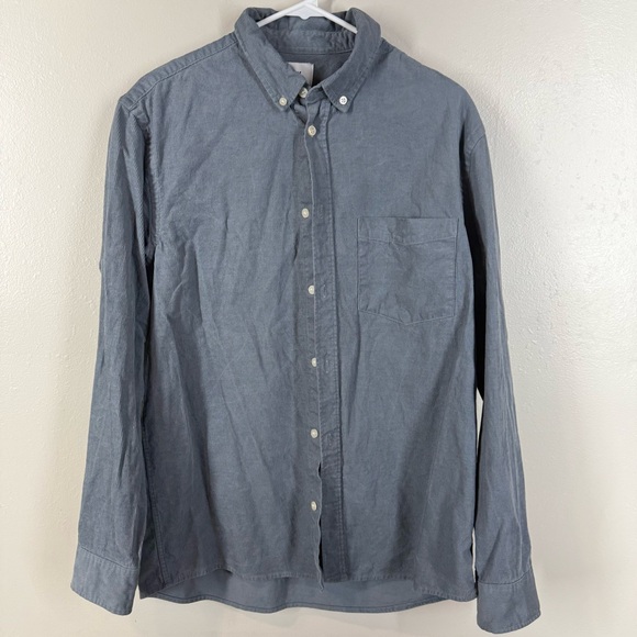 H&M Blue Casual Button Down Shirt - Picture 1 of 4